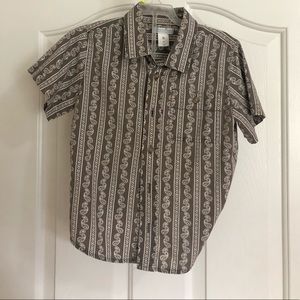 Button Down, cute, Paisley printed